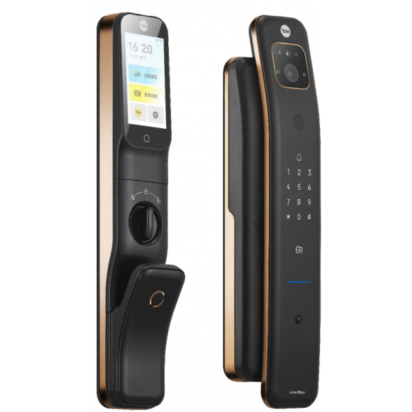 Yale 耶魯 Luna Elite+ 智能電子門鎖 (啞黑配香檳金色)